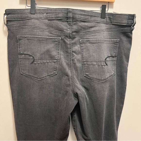 American Eagle Outfitters Black Distressed Jeggings Size 20 - Picture 8 of 9